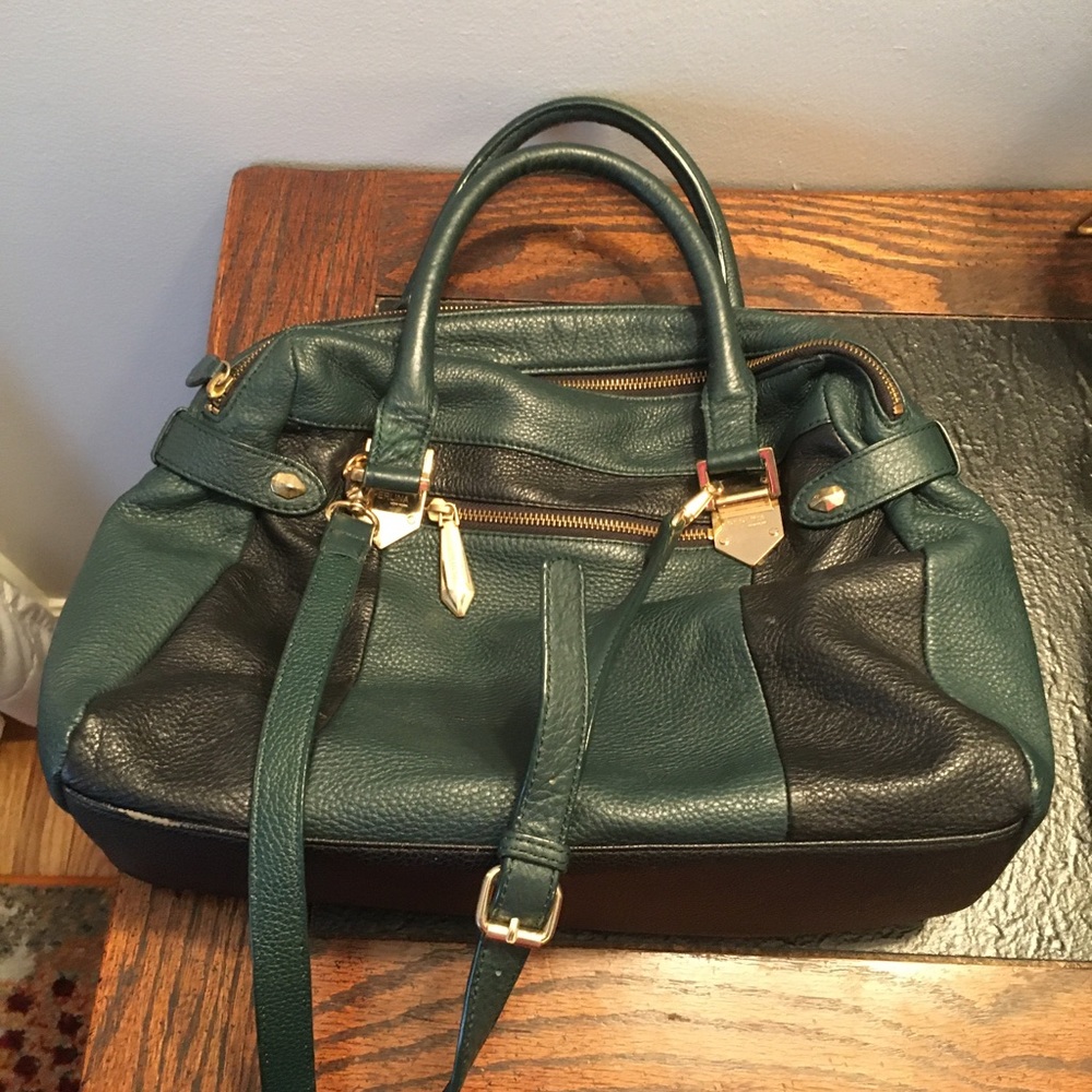 Perlina LIKE BUTTER soft leather black and green